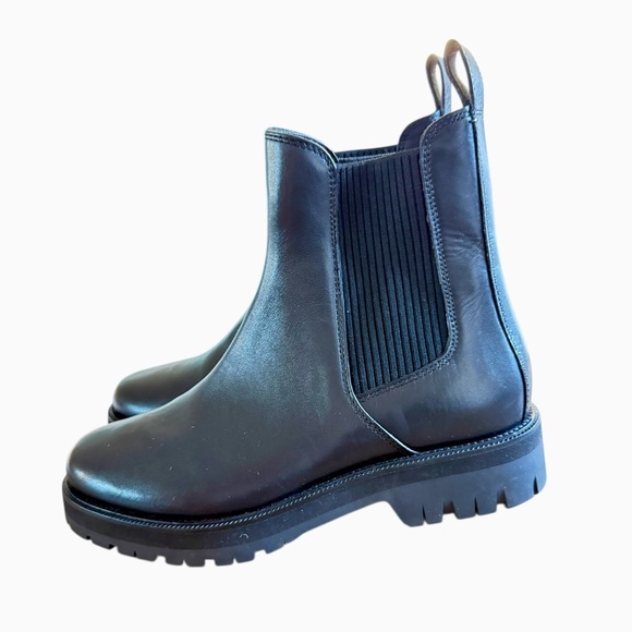 Rag and Bone Corey Lug Sole Chelsea Black Boots EU 39.5/US 9.5 - Picture 5 of 11